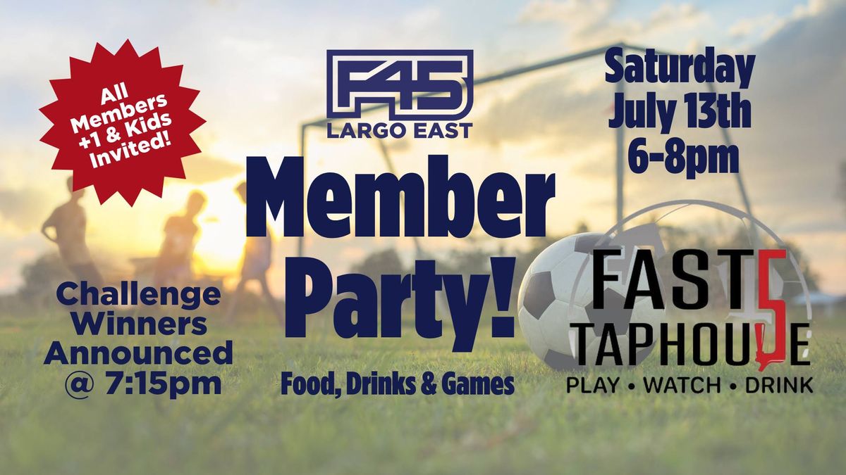 Member Post-Challenge Party!