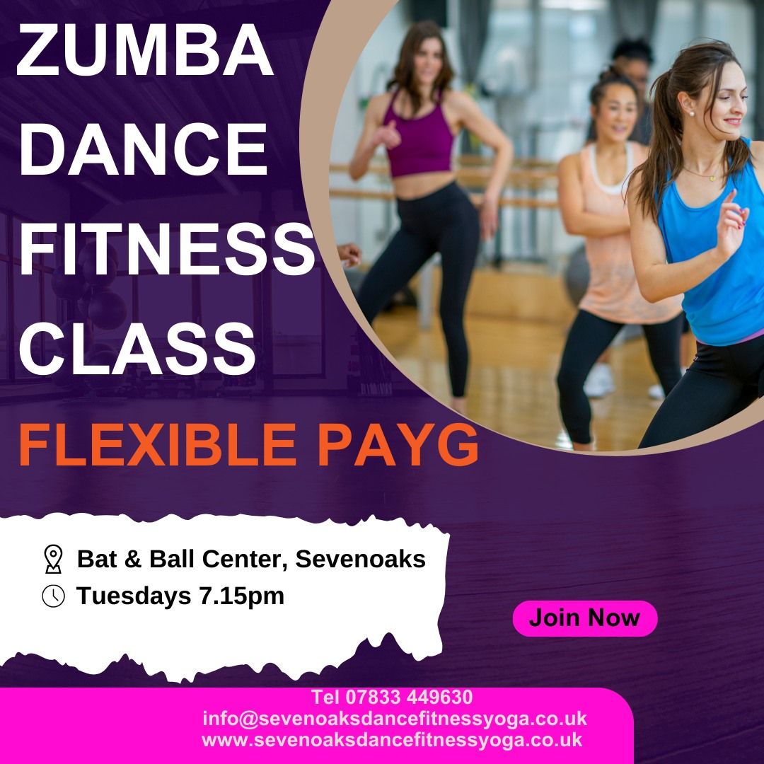 Zumba Fitness Ladies 35+ Tue 7.15pm @batandballcentersevenoaks