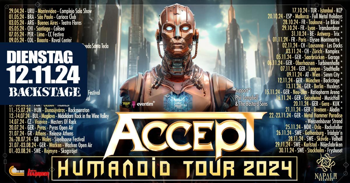 ACCEPT "Humanoid Tour 2024" | Backstage M\u00fcnchen