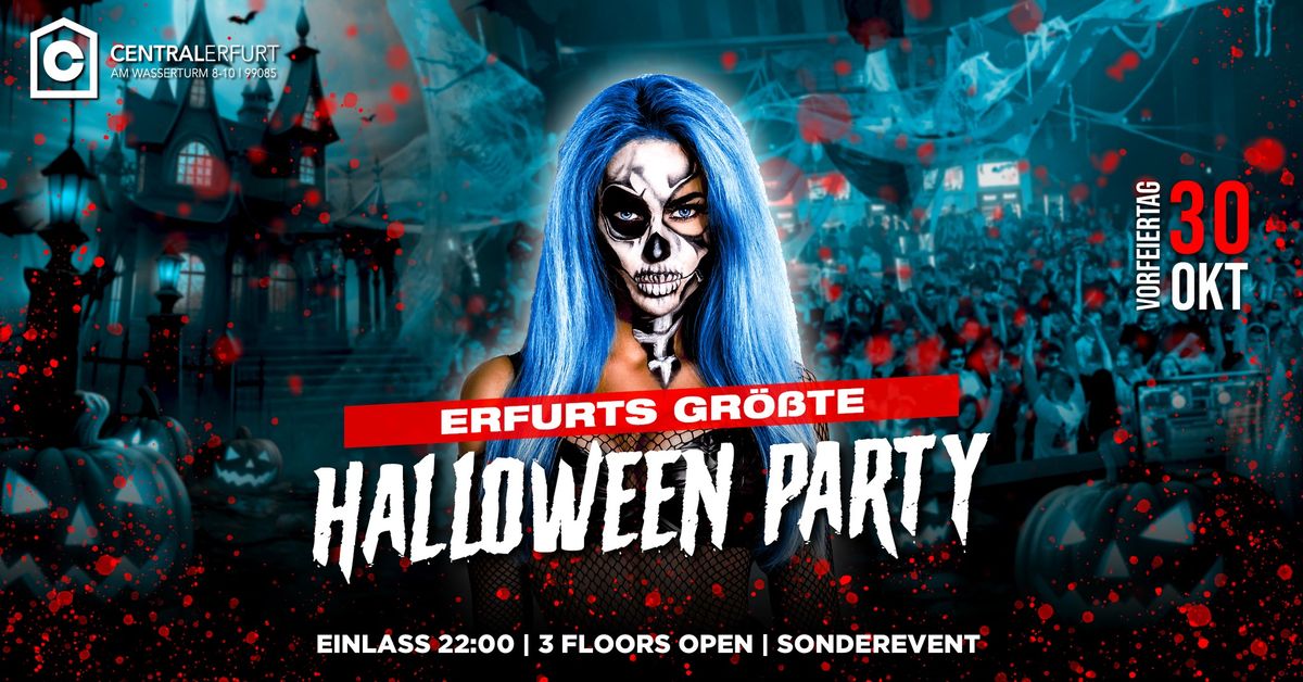 ERFURTS GR\u00d6SSTE HALLOWEEN PARTY | Central Club Erfurt | 30.10