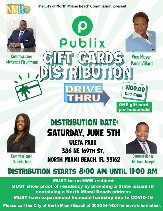 Publix Gift Card Distribution, 386 NE 169th St, North Miami ...