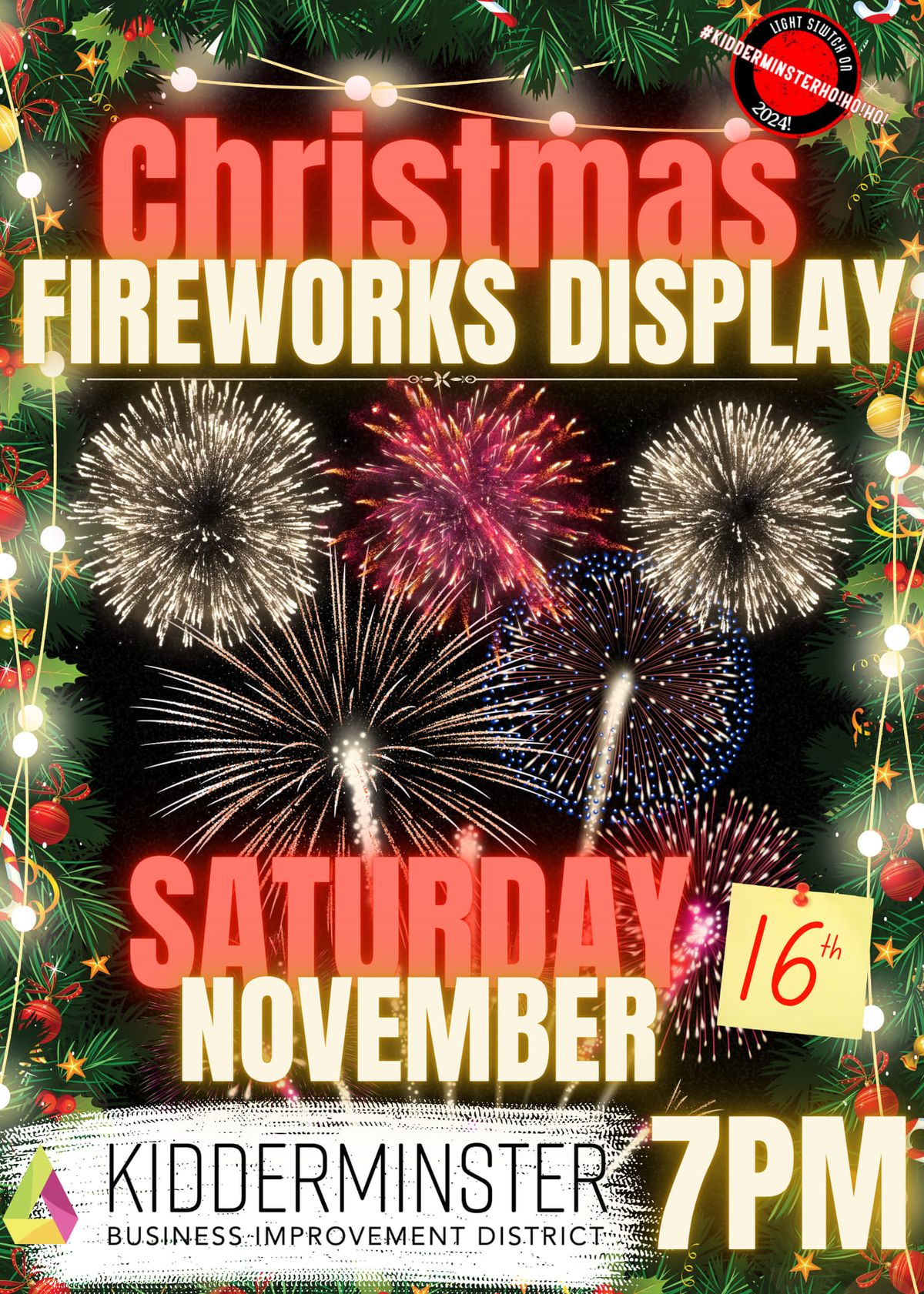 Free Christmas Fireworks display