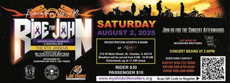 9th Annual Ride for John-Remember Us All