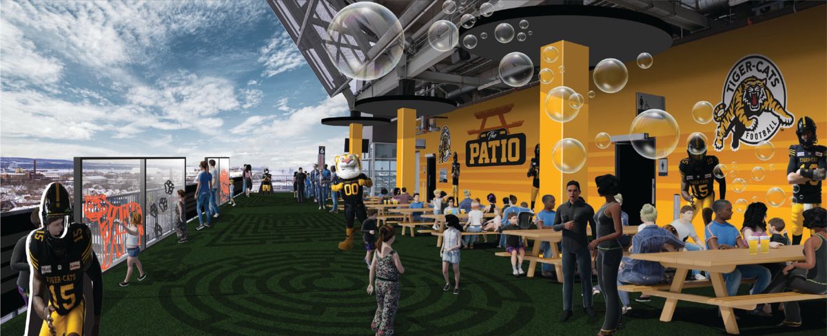 Parking Edmonton Elks at Hamilton Tiger-Cats