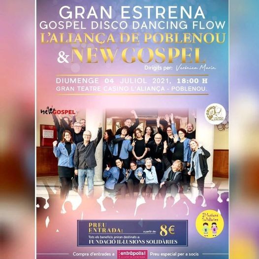 Gran estrena Gospel  disco dancing flow L'Alian\u00e7a de Poble Nou & New Gospel