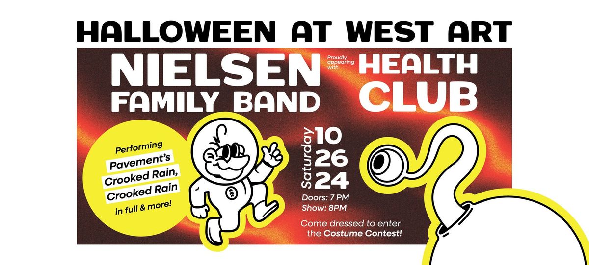 7th Annual Halloween Party with Nielsen Family Band, + Health Club!