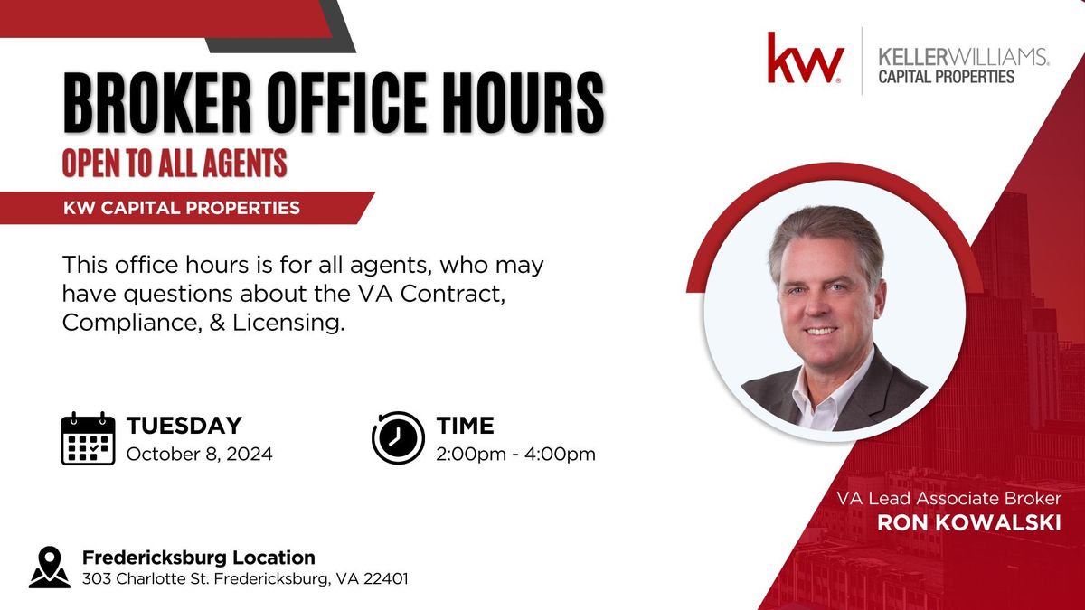 Broker Office Hours with Ron Kowalski