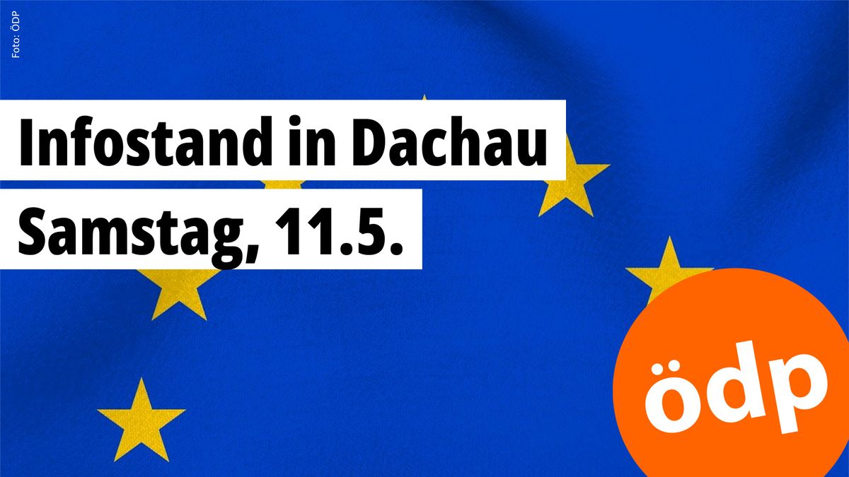 Infostand zur EU-Wahl in Dachau