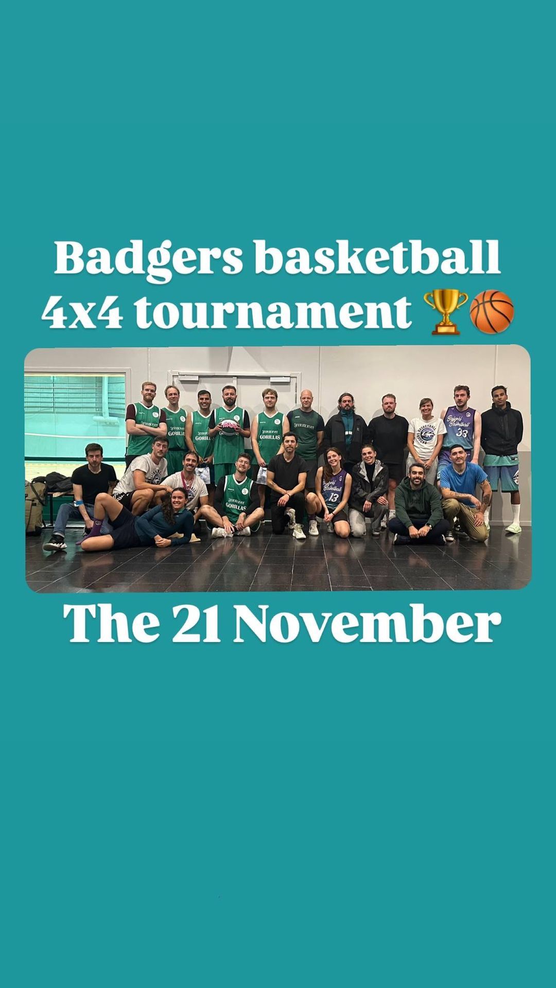 Badgers basketball 4x4 tournament 