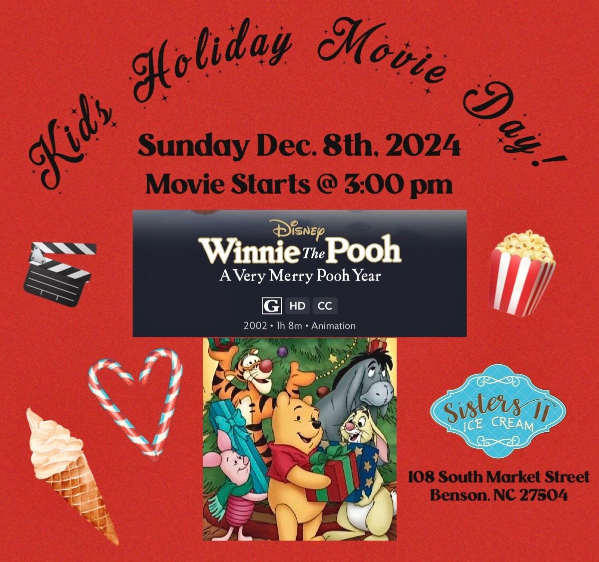 Kids Holiday Movie Day \ud83c\udfac\ud83c\udf7f\ud83c\udf68