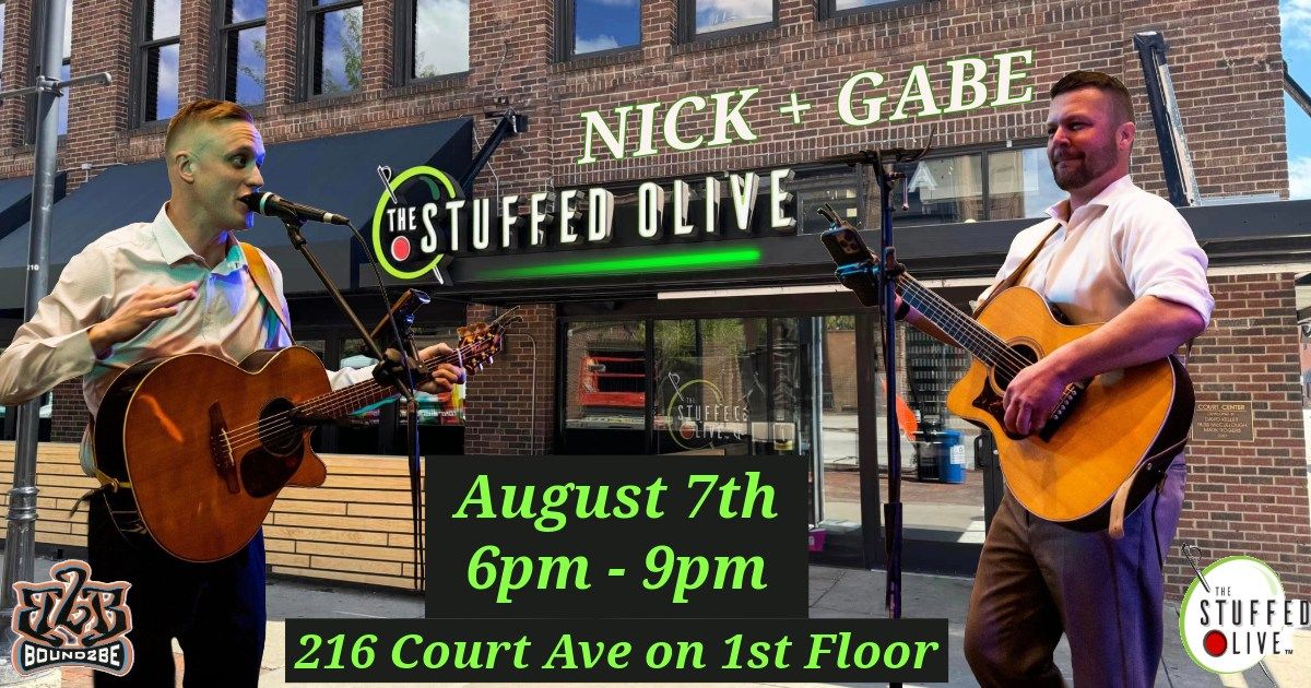 Nick + Gabe of Bound2Be Acoustic @ The Stuffed Olive