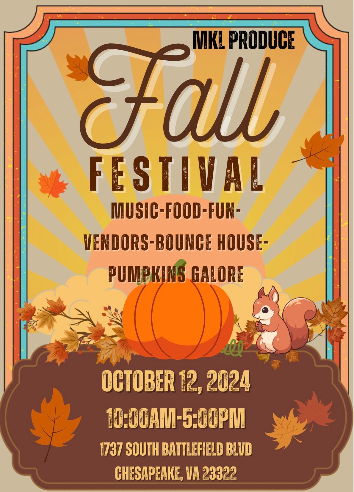 Fall fun event @ MKL Produce!