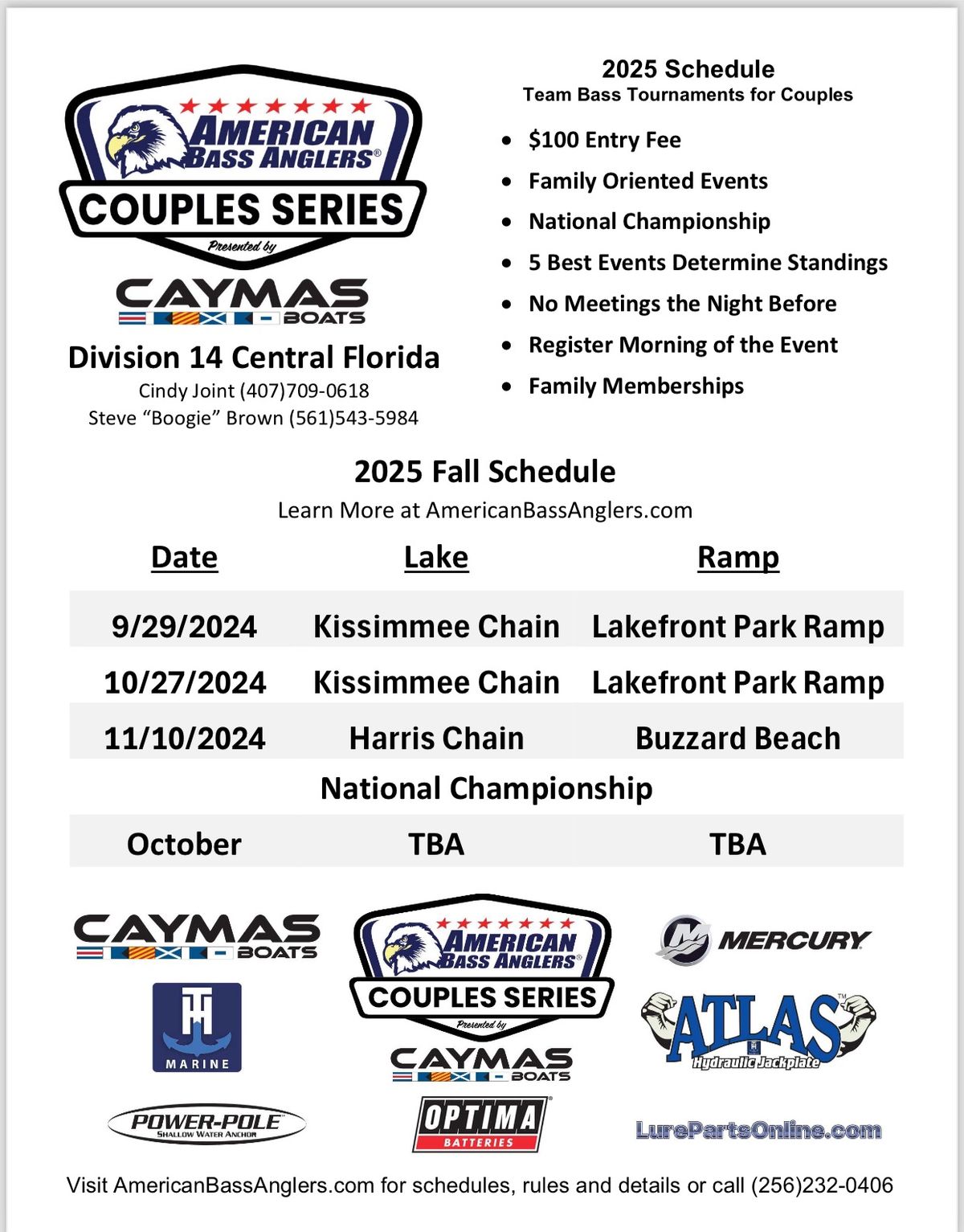 American Bass Anglers (A.B.A) Couples Tournament 