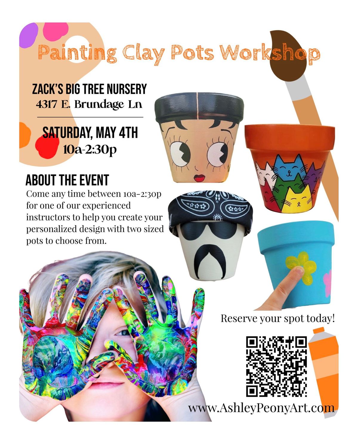 Painting Clay Pots Workshop