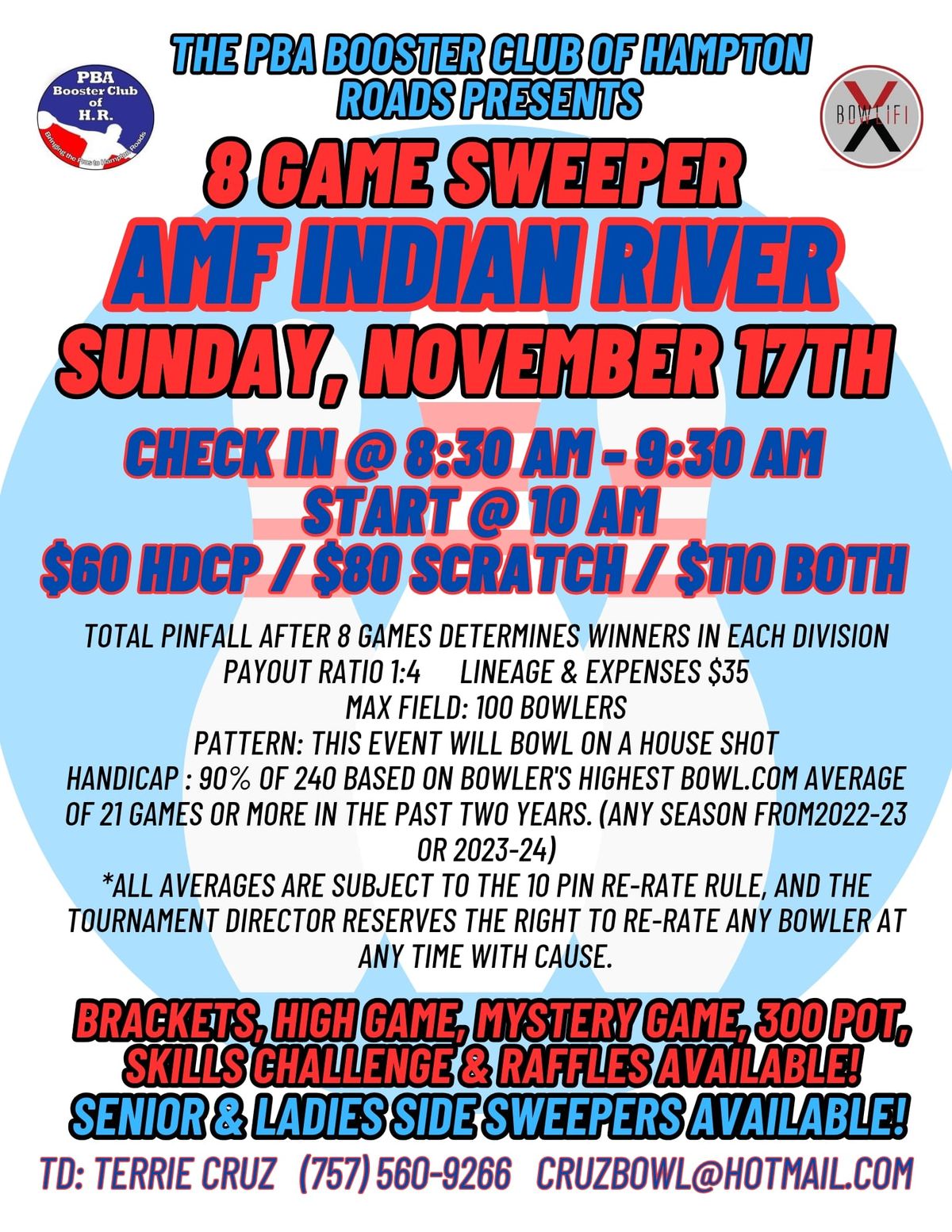 PBA Booster Club 8 Game Sweeper @ AMF Indian River (11\/17)