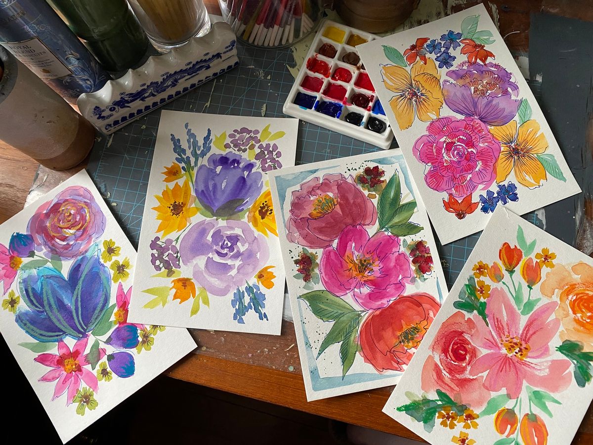 Watercolor Workshop - Loose Florals