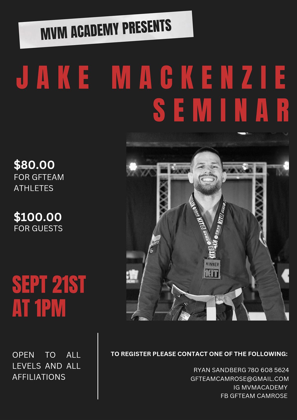 Jake Mackenzie BJJ Seminar