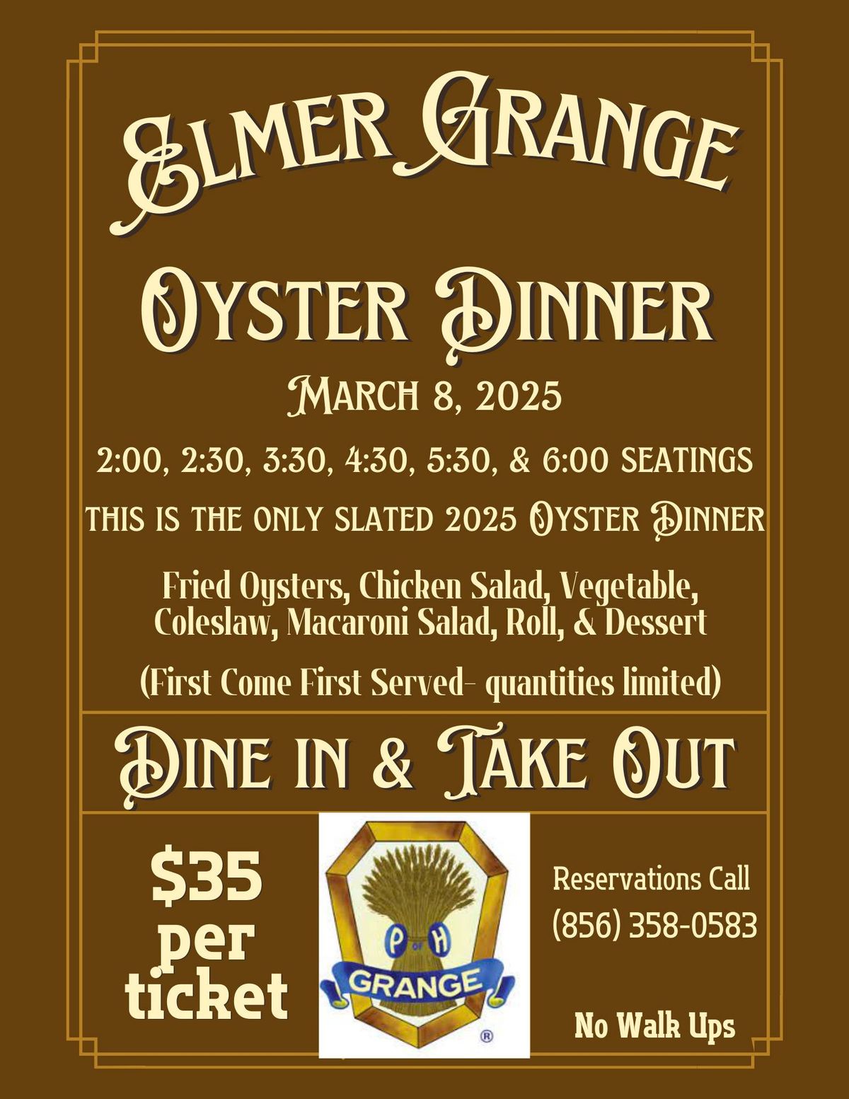 Oyster Dinner