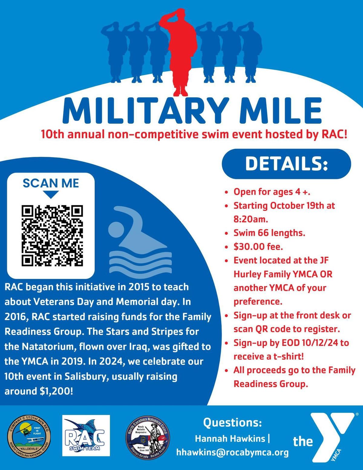 RAC\u2019s Military Mile Community Swim