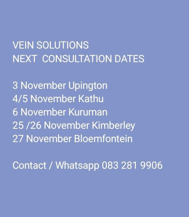 Vein Solutions Visits Northern Cape and Bloemfontein