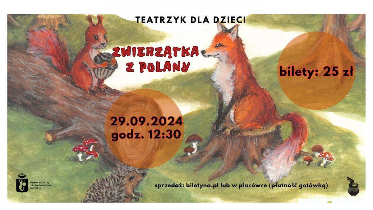 Teatrzyk dla dzieci. Zwierz\u0105tka z polany