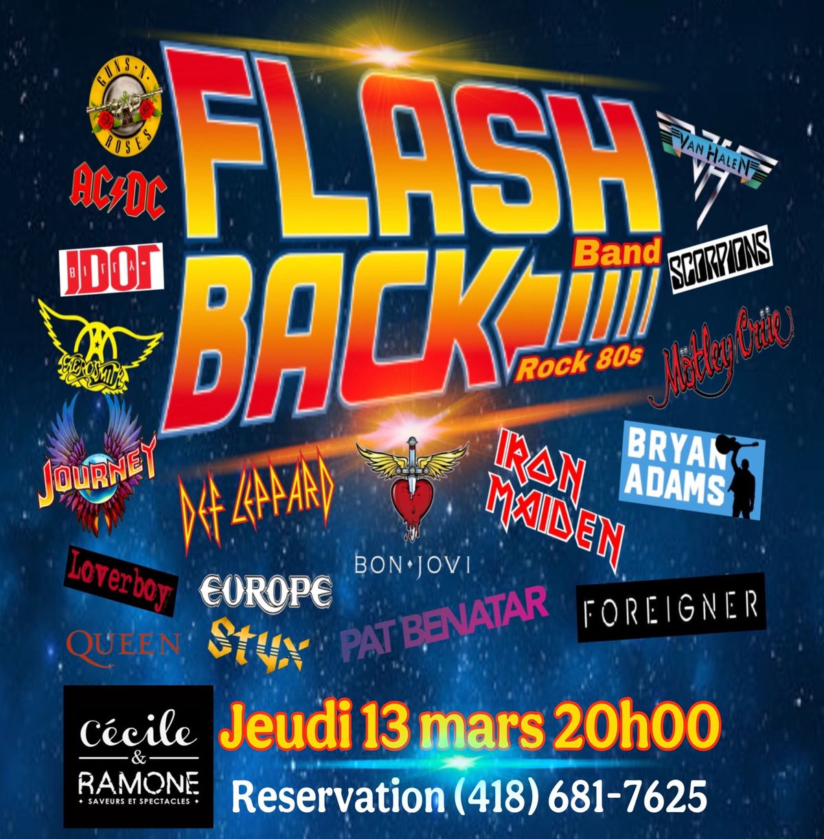 COVER BAND - FLASH BACK ROCK 80