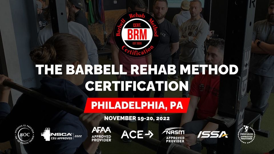Philadelphia, PA | Barbell Rehab Method Certification