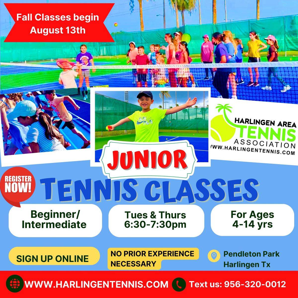 FALL 2024 Tennis Classes