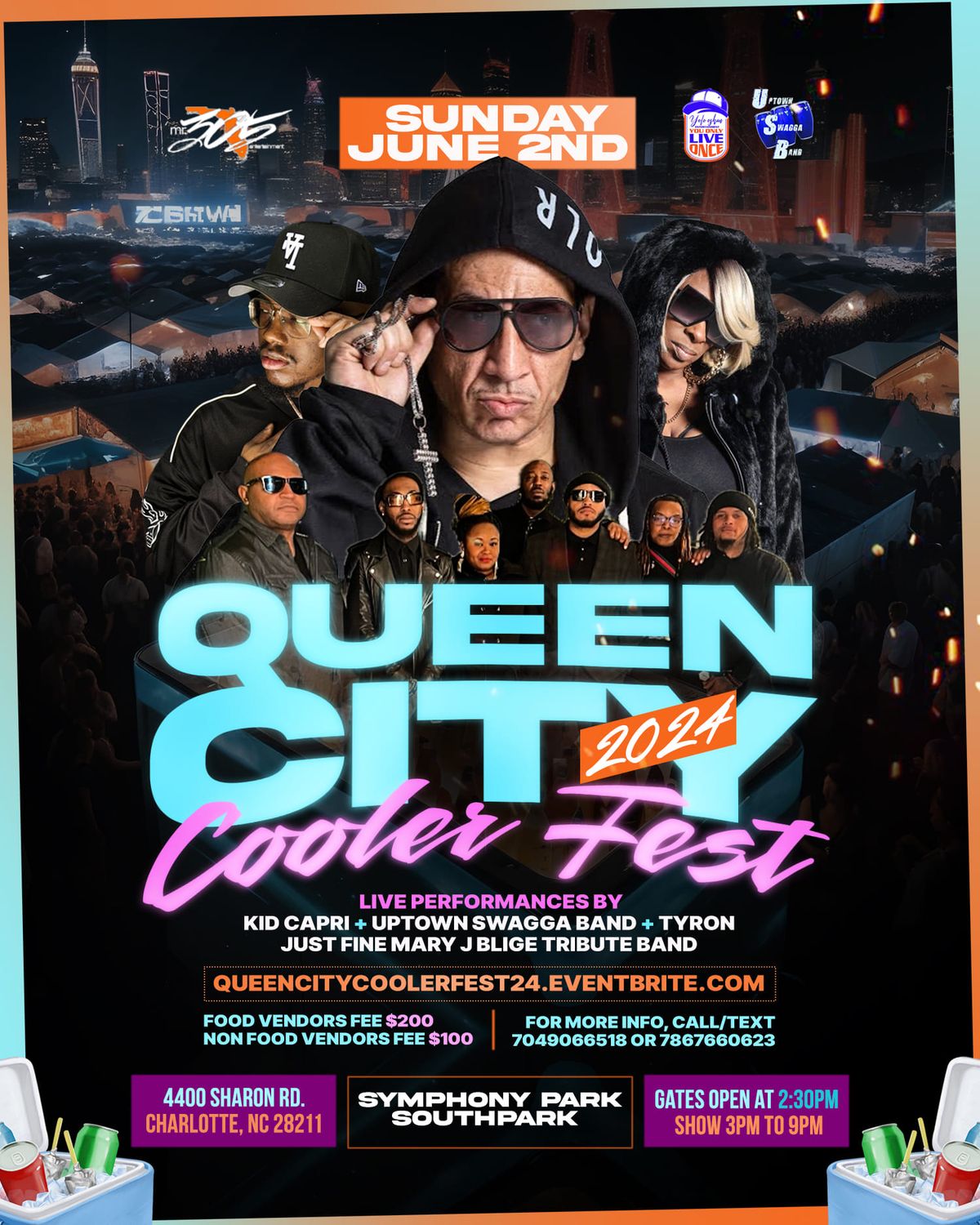 Queen City Cooler Fest (Kid Capri + Uptown Swagga Band)