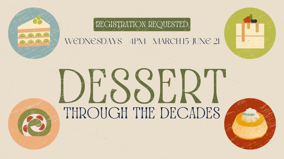 Dessert through the Decades 1980s