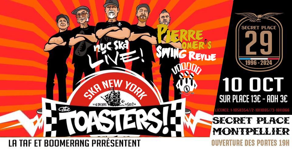 La TAF & BOOMERANG pr\u00e9sentent THE TOASTERS + Pierre Omer's Swing Revue