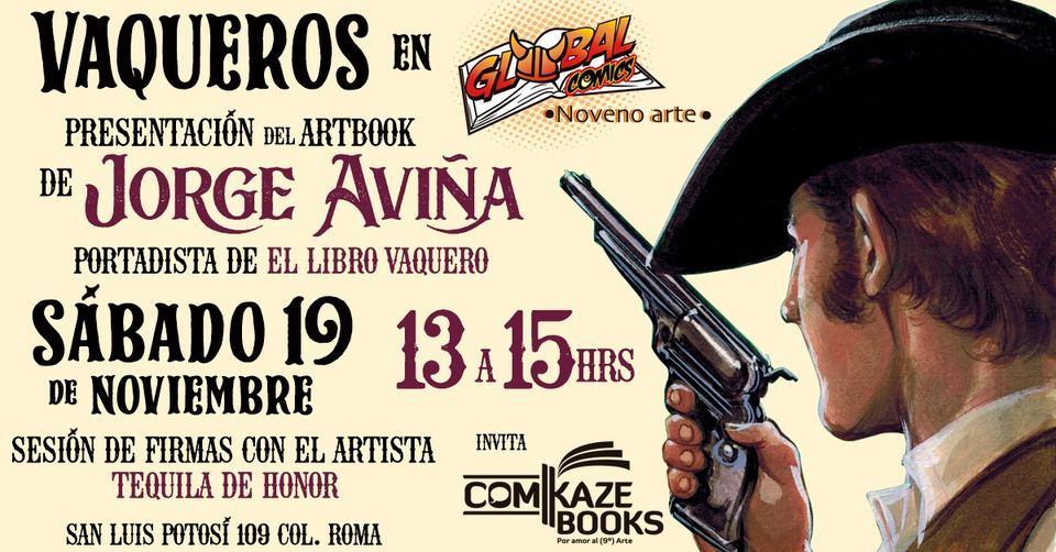 Presentaci\u00f3n del Artbook de Jorge Avi\u00f1a portadista de El libro Vaquero 