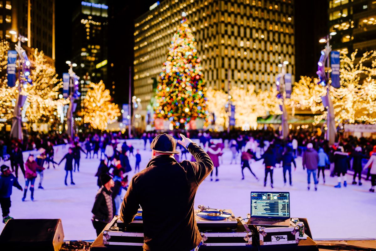 Ugly Holiday Sweater Skate Party Presented By Michigan Lottery