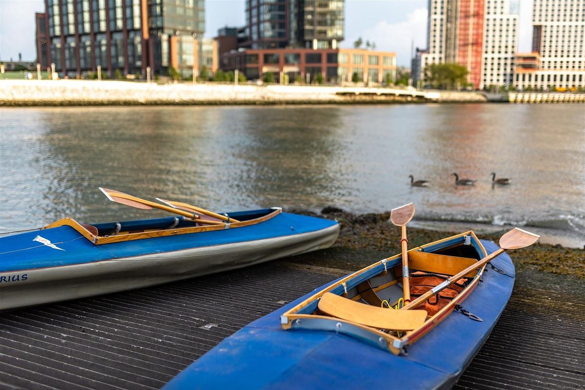 Kayaking NYC Waterfront with classic kayaks