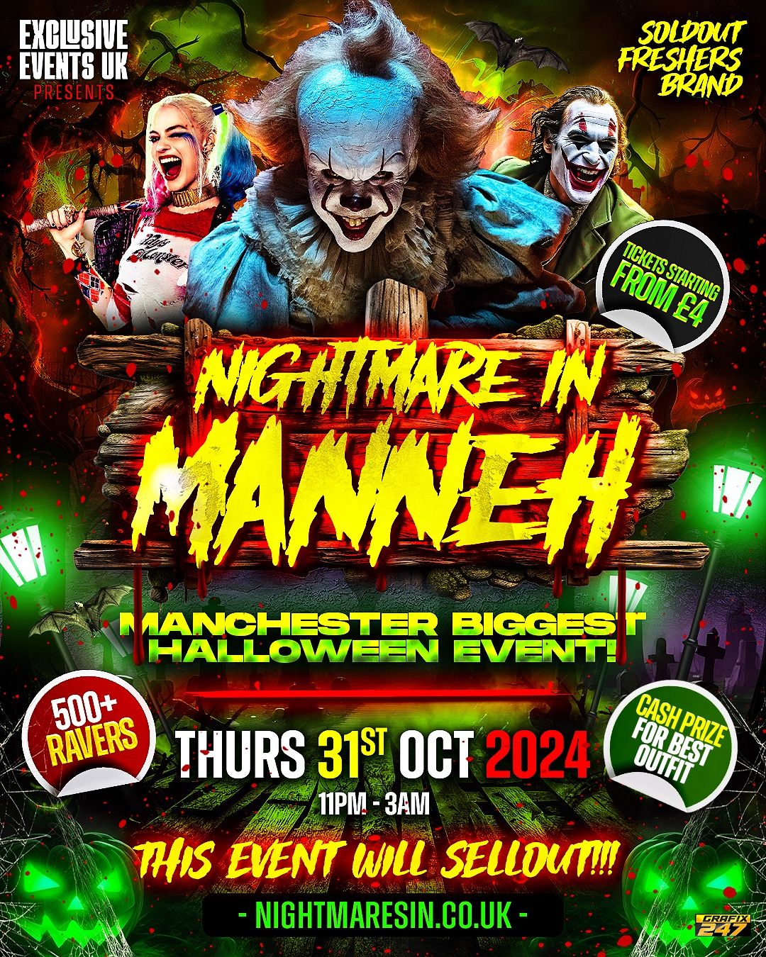 NIGHTMARE IN MANNEH | MANCHESTER BIGGEST HALLOWEEN EVENT 