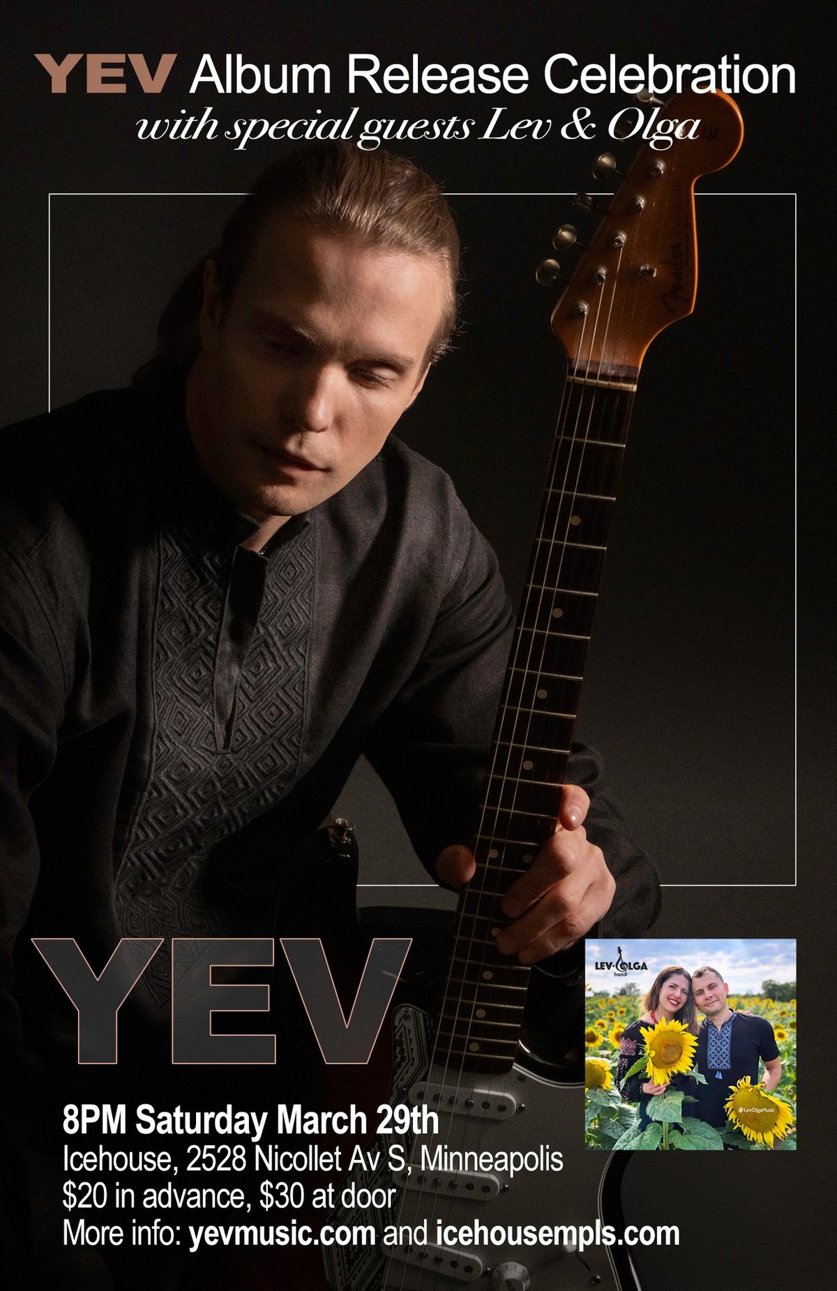 YEV | Debut Album Celebration with Special Guests Lev & Olga