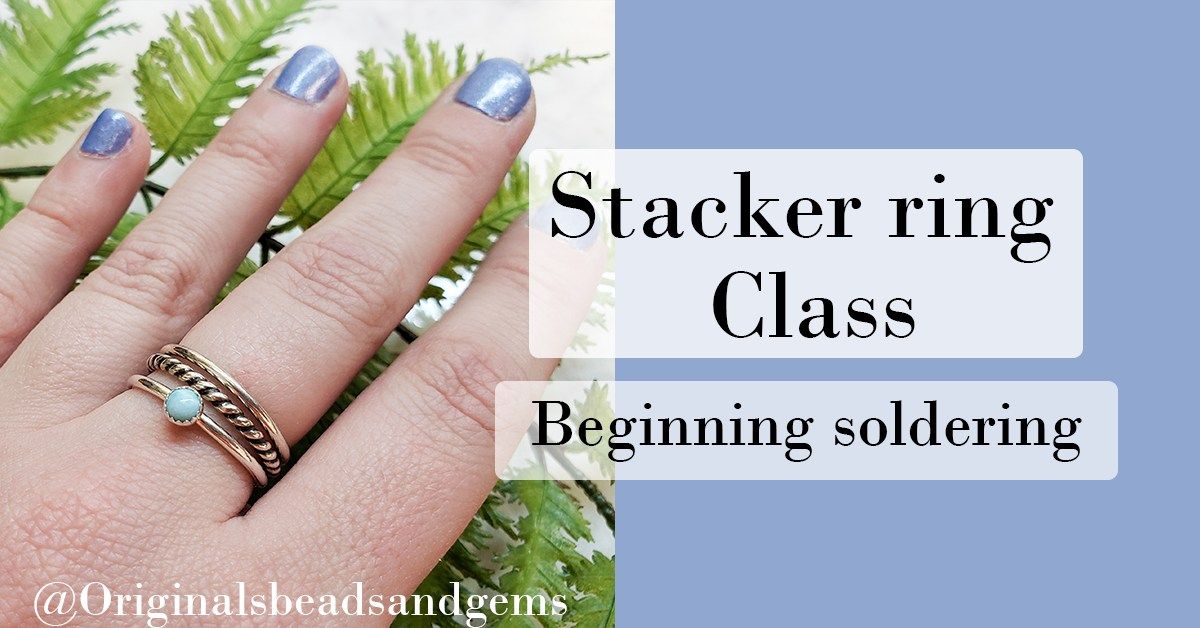 Stacker ring class - beginning soldering