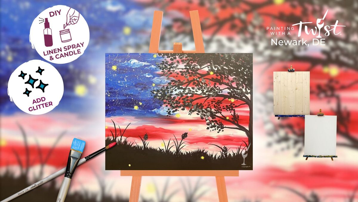 Paint & Sip - Veteran's Day: A Patriotic Sunset - $10 Off