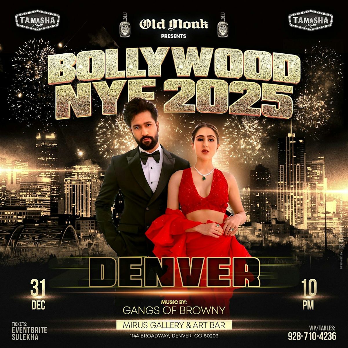 DENVER BOLLYWOOD GRANDUER NYE 2025 @TEMPLE (MIRUS ROOM)