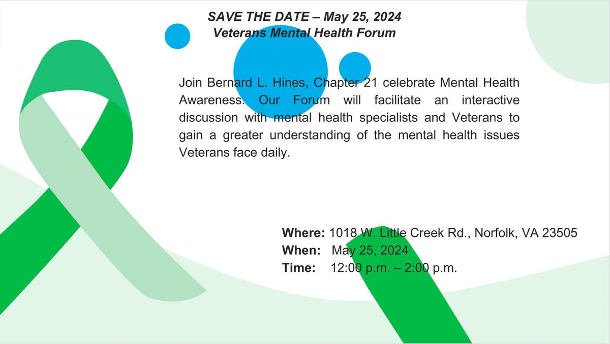 Veterans Mental Health Forum
