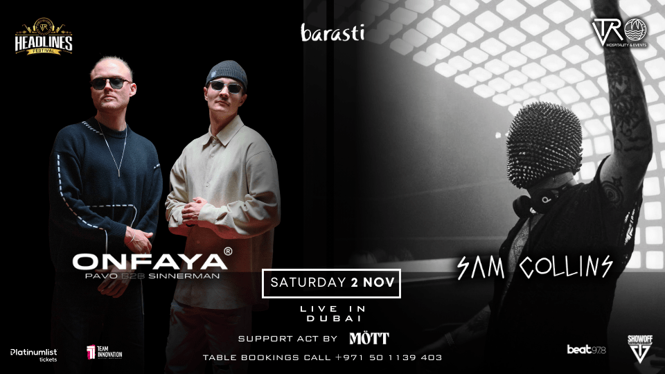 Onfaya and Sam Collins Live in Barasti, Dubai