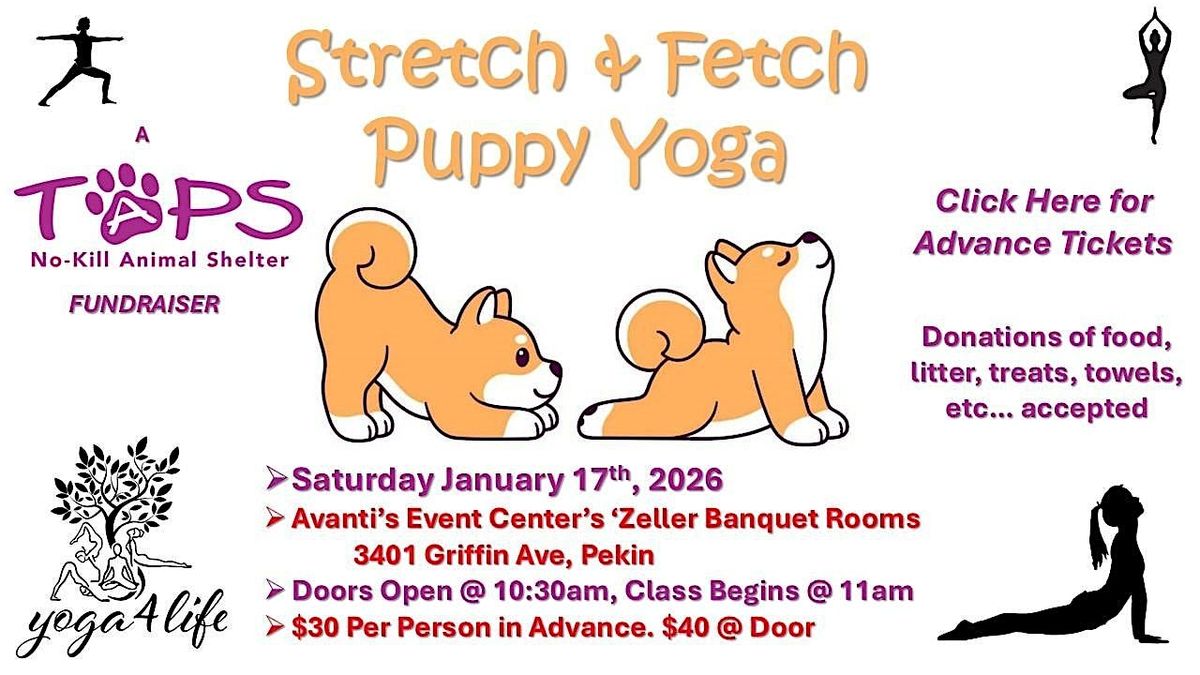 Stretch & Fetch Puppy Yoga to Benefit TAPS