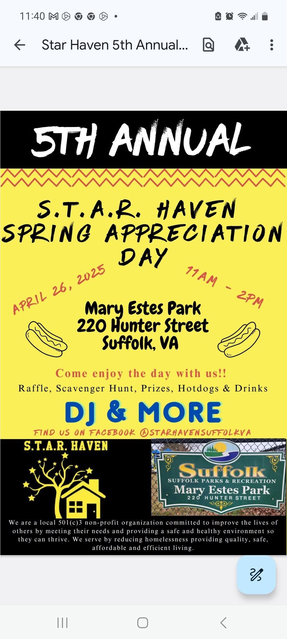 S.T.A.R. HAVEN APPRECIATION DAY 