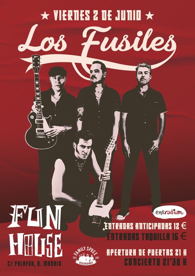 Los Fusiles presentan disco "A mano armada" en Madrid (Fun House)