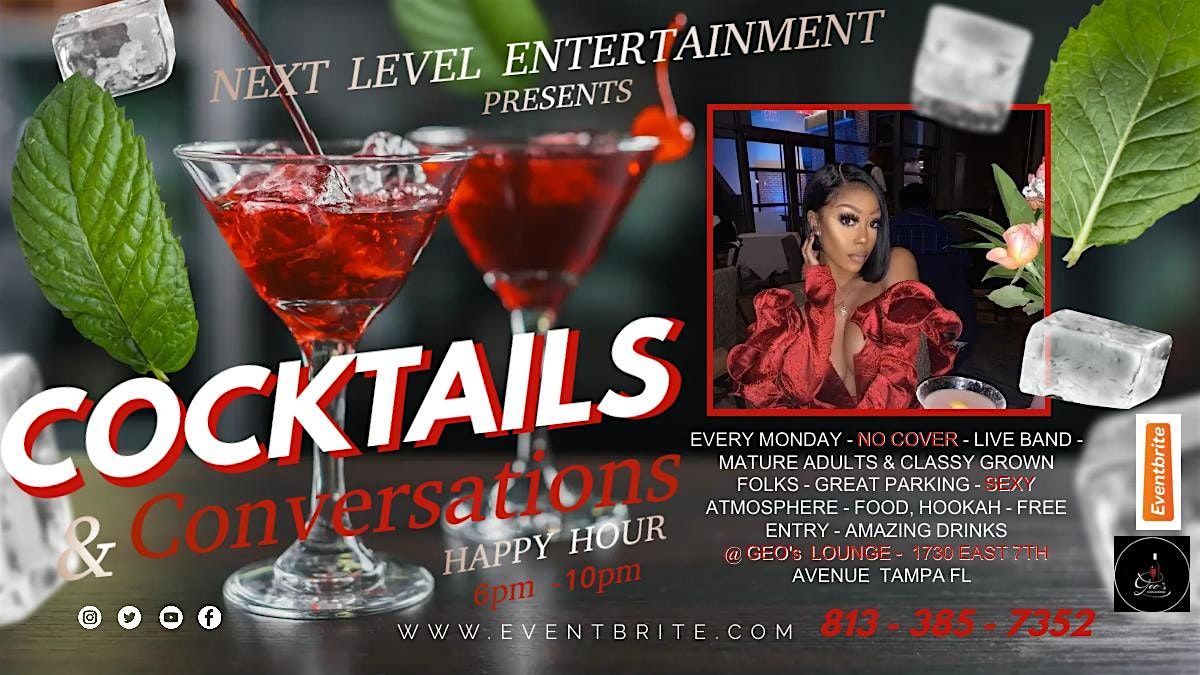 COCKTAILS & CONVERSATIONS: Mature Adults JAZZ \/ R&B  after hour happy hour