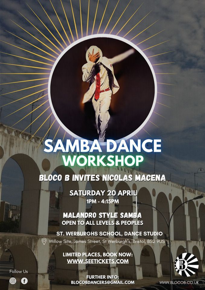 Samba with Nicolas Macena, Bristol : Bloco B Dance Workshop