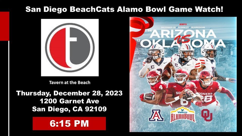 San Diego BeachCats Alamo Bowl Game Watch Event!
