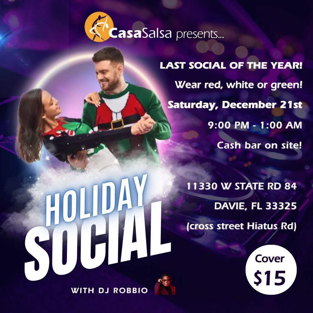 Casa Salsa Holiday Social with DJ Robbio!