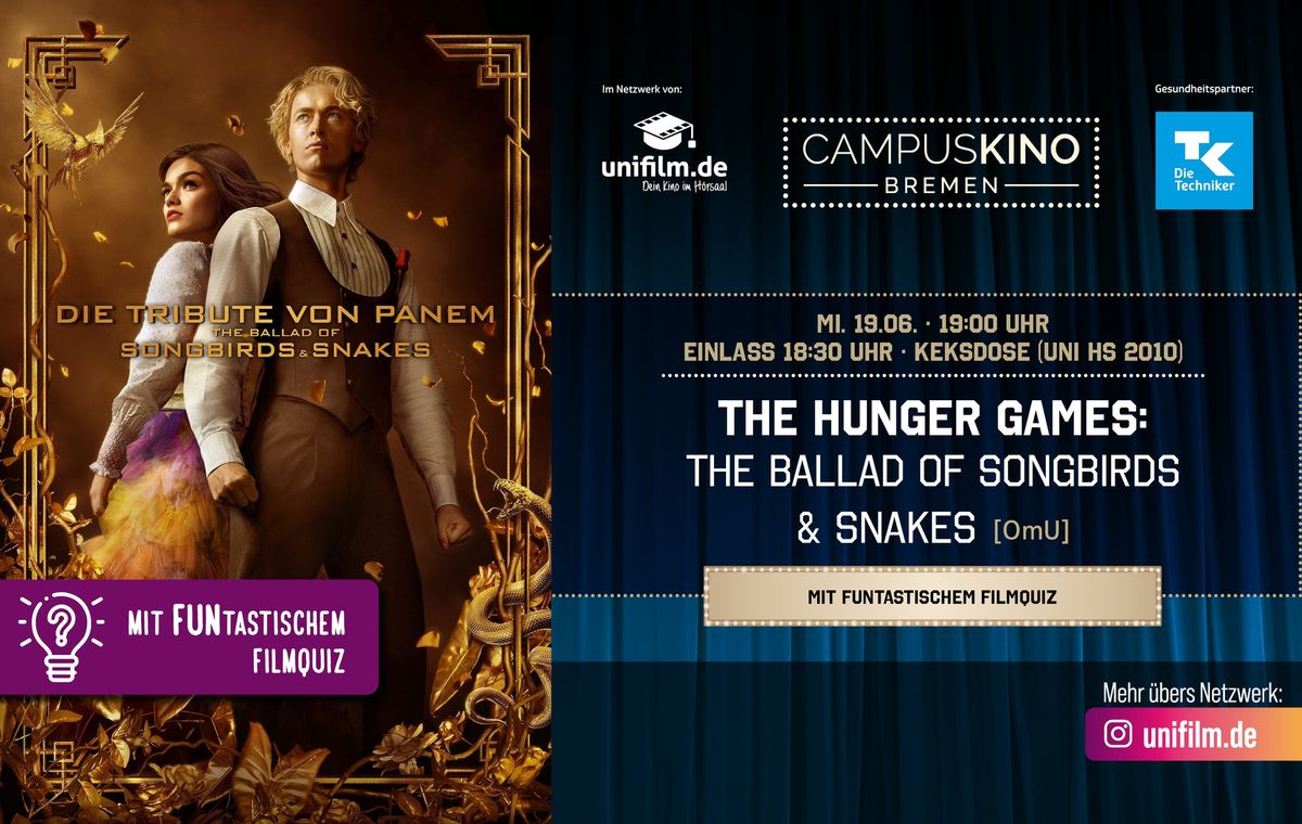 CampusKino: The Hunger Games: The Ballad of Songbirds & Snakes [OmU]