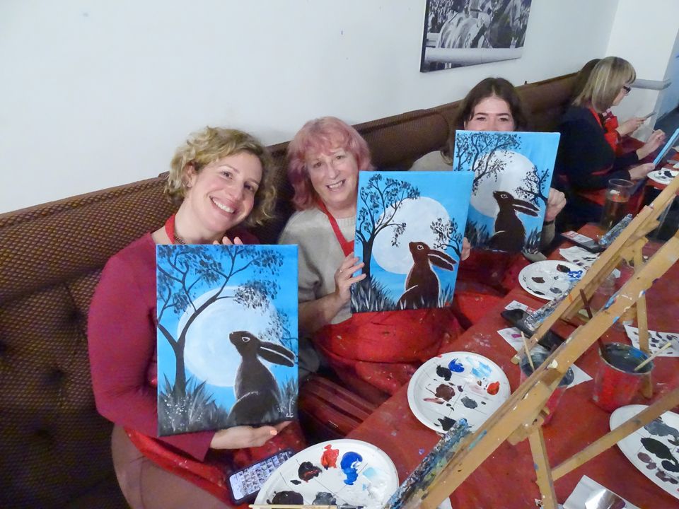 Join Brush Party to paint 'Moon Gazer\u2019 \u2013 at the Crafty Cow, Bristol